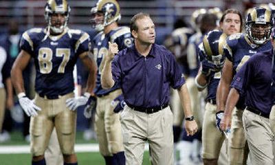 
The St. Louis Rams, coached by former Idaho Vandal Scott Linehan, defeated Indianapolis.  
 (Associated Press / The Spokesman-Review)