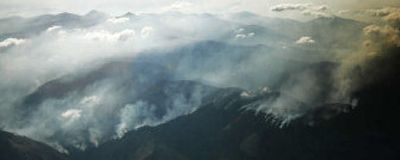 
The Tripod Fire has covered 172,000 acres in Okanogan County near Winthrop. 
 (Associated Press / The Spokesman-Review)