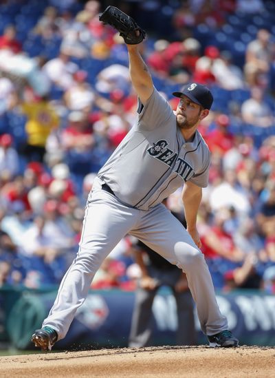 Mariners starter James Paxton suffered the first loss of his major league career. (Associated Press)