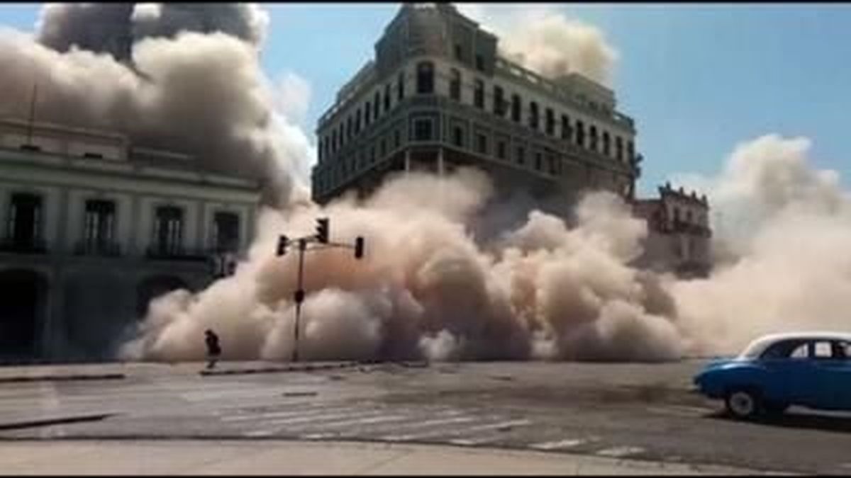A powerful explosion apparently caused by a gas leak Friday killed at least nine people and injured 40 when it blew away outer walls from a luxury hotel in the heart of Cuba’s capital. 