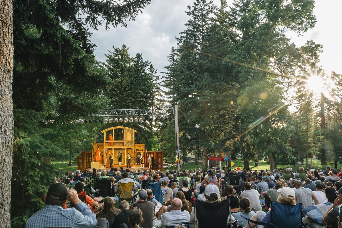 Montana Shakespeare in the Parks performs “Othello” at the Montana State University Duck Pond, in Bozeman, Montana. (MSU Photo by Adrian Sanchez-Gonzalez / Montana State University)