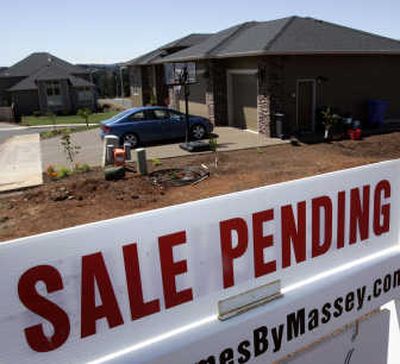 
An empty lot sports a sale pending sign in a new subdivision in Salem, Ore. Associated Press
 (Associated Press / The Spokesman-Review)