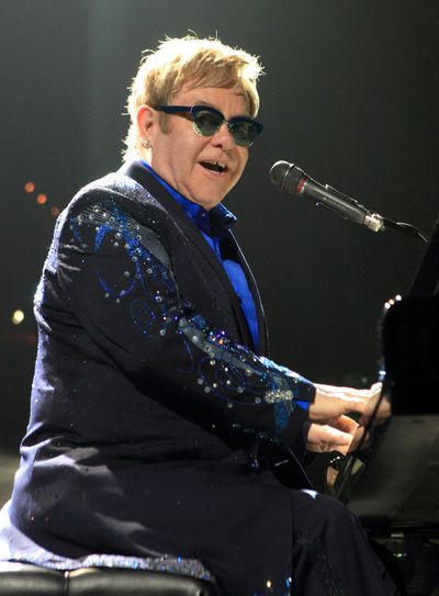 Elton John will perform Wednesday night at the Spokane Arena. (Associated Press)