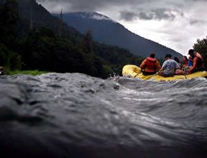 
James McArdle, right, from Olympic Raft & Kayak, runs a group organized by National Park Conservation Association down the three miles of the Elwha River between the Glines Canyon and Elwha dams in Washington on Thursday. Once both dams are removed the Elwa River will be more accessible to paddlers and fish. Associated Press photos
 (Associated Press photos / The Spokesman-Review)