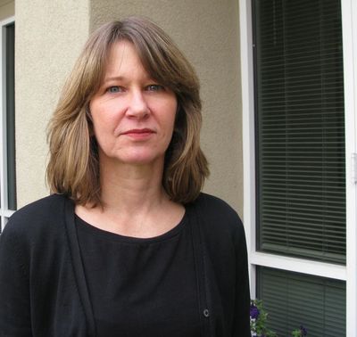 Pam Lowe, former Idaho Transportation Department director, is shown here outside her lawyer's office in Boise.  (Betsy Russell / The Spokesman-Review)