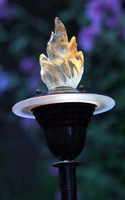 
This garden lamp utilizes light-emitting diodes, or LEDs, to provide accent lighting in small fixtures. 
 (Associated Press / The Spokesman-Review)
