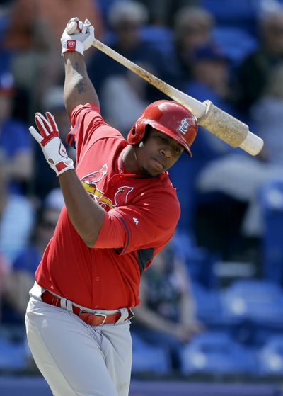 Debut of outfielder Oscar Taveras, a top Cardinals prospect, will depend on lineup’s performance. (Associated Press)