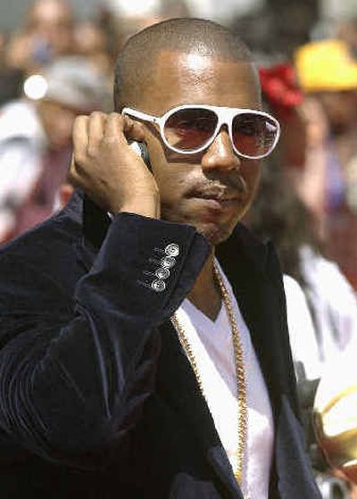 
The most prolific brand name-dropper in pop music so far this year is rapper Kanye West, who has mentioned 19 brands in four songs on Billboard's Top 20. 
 (Associated Press / The Spokesman-Review)