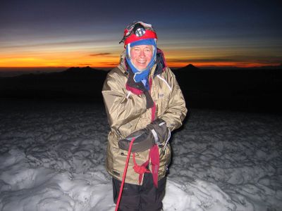 Eddy pauses on the summit of 20,700-foot Mount Chimborazo in Ecuador, where he summitted with a guide’s assistance in January 2008. Courtesy of Dawes Eddy (Courtesy of Dawes Eddy / The Spokesman-Review)