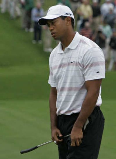 
Tiger Woods shot a 68 on Saturday, but some putts wouldn't drop. Associated Press
 (Associated Press / The Spokesman-Review)