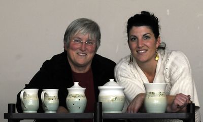 Jan Maiani and Ami Higbee, mother and daughter, share the same pottery studio although their creations differ in style. (Kathy Plonka / The Spokesman-Review)