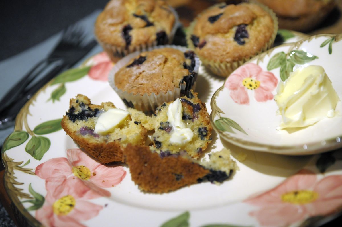 The ultimate blueberry muffin was discovered about 20 years ago at a bed and breakfast in the tiny village of Mazama in the Methow.  (Photos by Christopher Anderson / The Spokesman-Review)