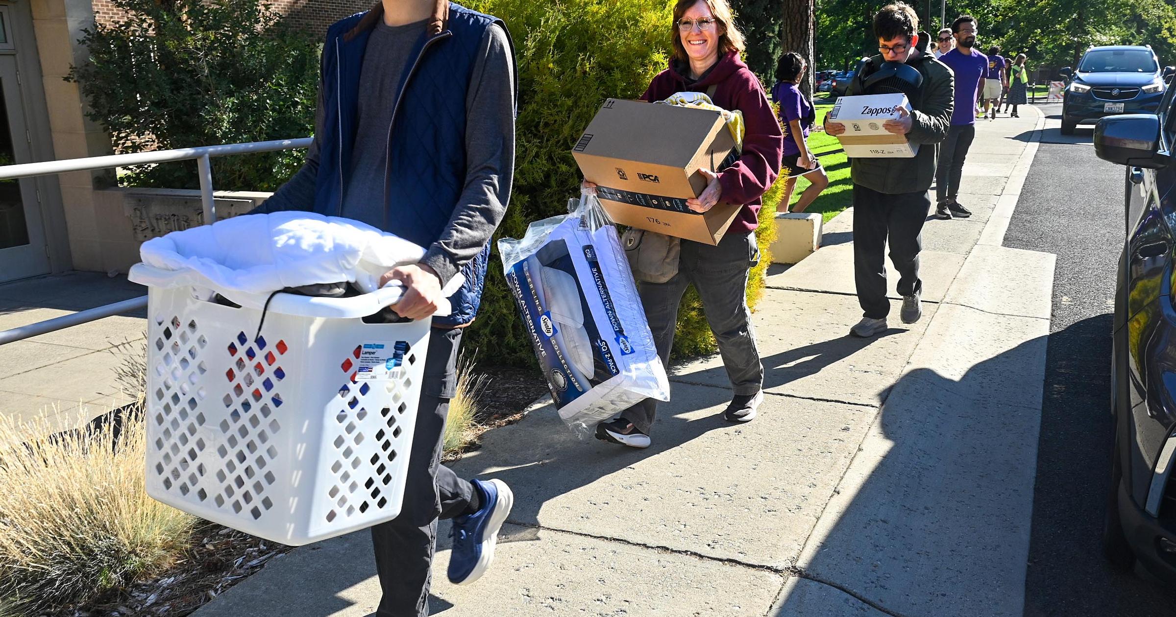 ‘Happy she gets to go and chase her dream’: Whitworth ‘buzzing again’ as parents move students into dorms to...