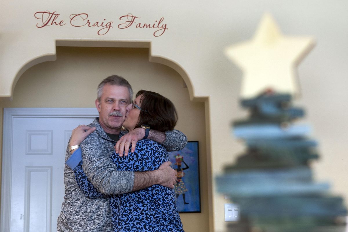 Steve and Julie Craig talked about their marriage at their home in Liberty Lake on Dec. 30. (Kathy Plonka / The Spokesman-Review)