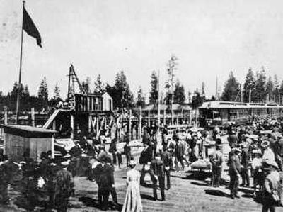 
Fort Sherman sprawled along the mouth of the Spokane River at the current site of NIC. Photo courtesy of the Museum of North Idaho
 (Photo courtesy of the Museum of North Idaho / The Spokesman-Review)