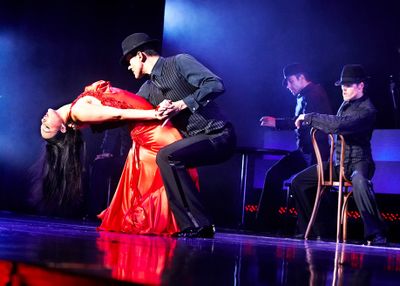 During a performance of “Burn the Floor,” Damon and Rebecca Sugden present Tanguerra, the firey dance of passion.  Courtesy of “Burn the Floor” (Courtesy of “Burn the Floor” / The Spokesman-Review)
