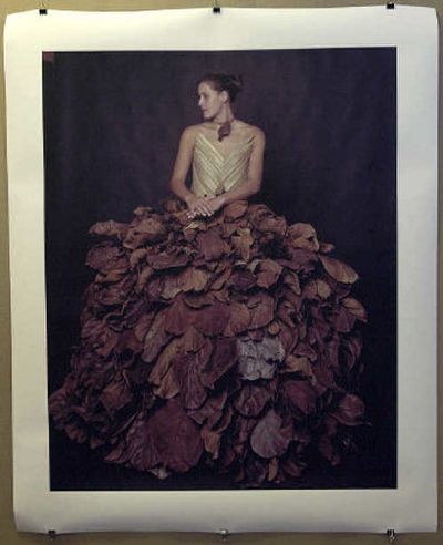 
Candice Kenmuir, a graduate at Barry University in Miami Shores, Fla., made outfits from Hurricane Wilma debris as part of her senior thesis. Using a 4x5 View Camera, Kenmuir took pictures of the outfits worn by models. This one is titled 