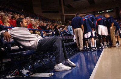 
Former Gonzaga University star Ronny Turiaf appears ready to shift from being a spectator to being a player again.
 (Brian Plonka / The Spokesman-Review)
