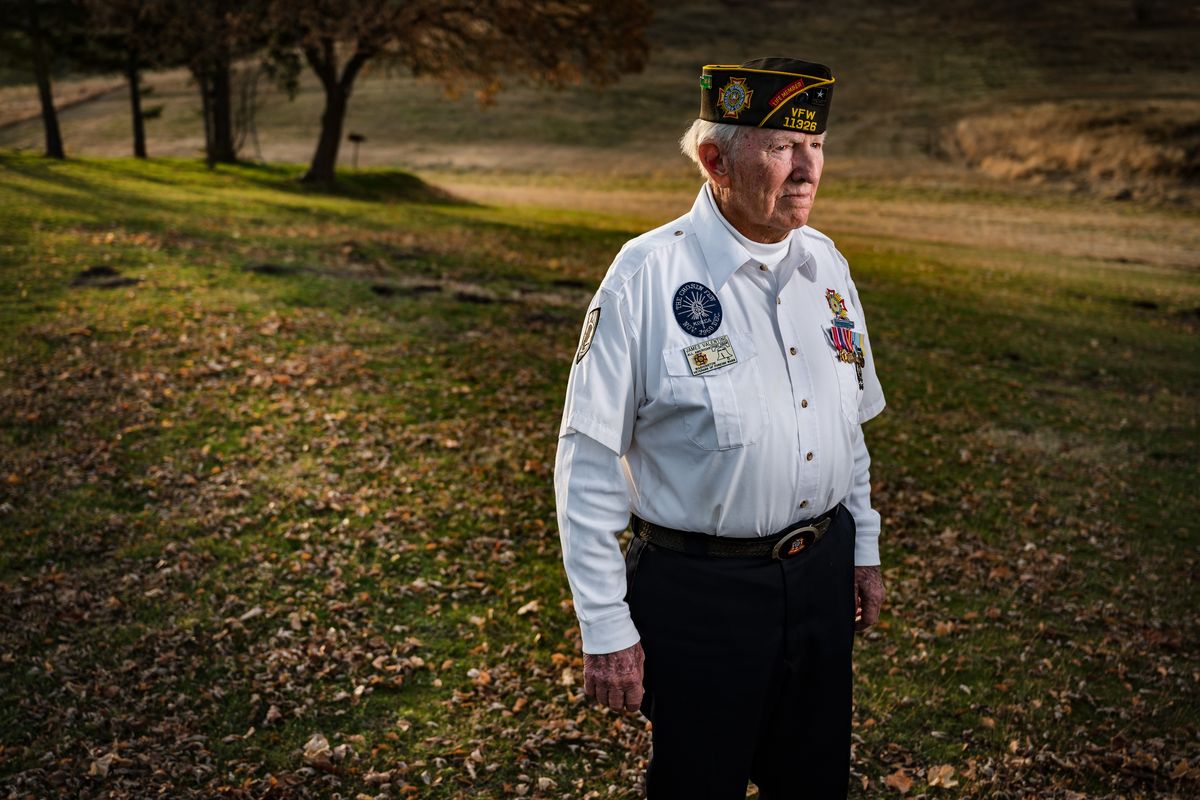 Jim Valentine, 88, was one of thousands of U.S. service members who escaped a Chinese onslaught on the Chosin Reservoir in North Korea that began in November 1950. It took him years to be able to talk about the brutal cold and attacks, often seen as the decisive entry of China into the conflict that had appeared to be a runaway victory for the U.S. forces.  (Colin Mulvany/THE SPOKESMAN-REVIEW)