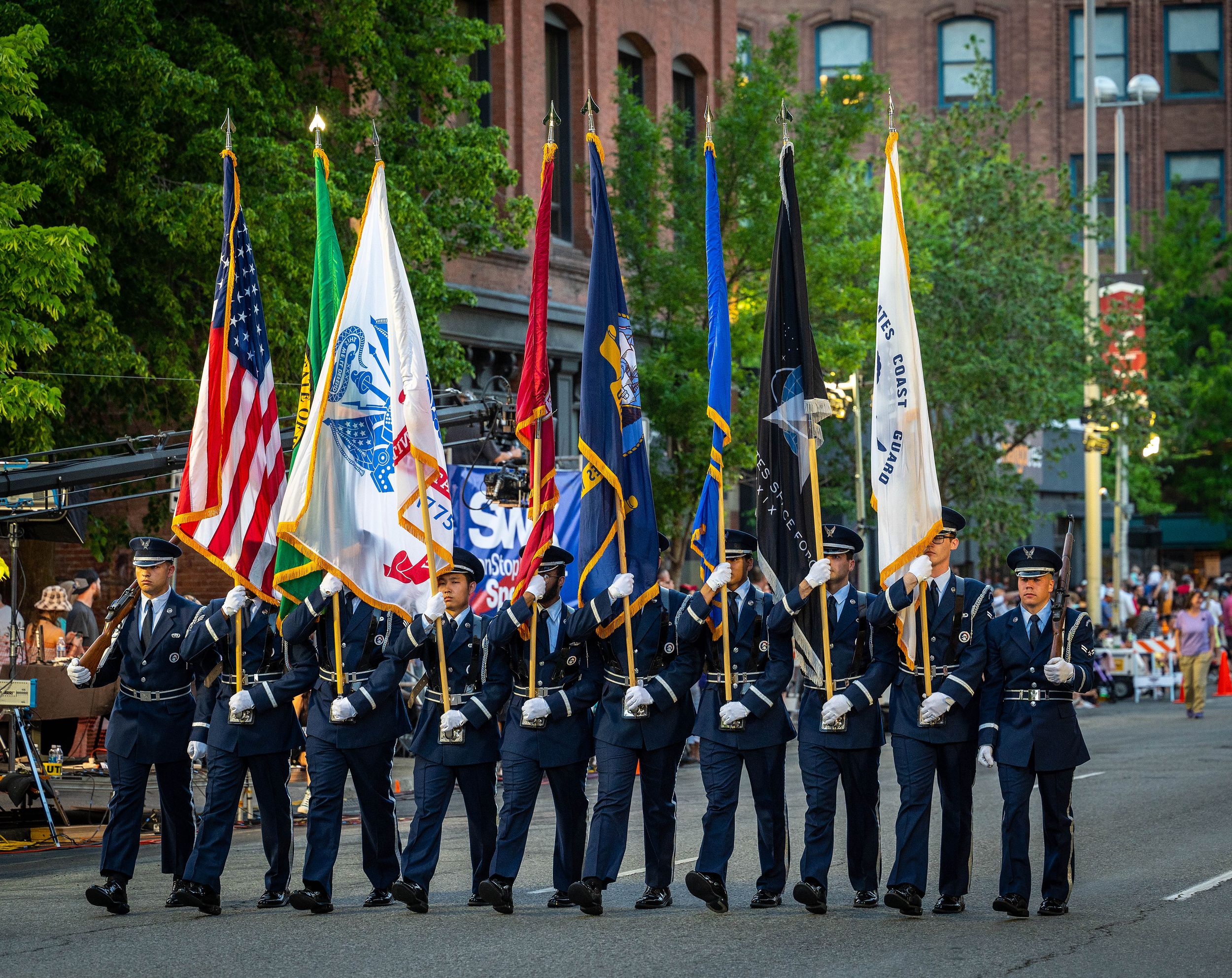 85th annual Lilac Festival Armed Forces Torchlight Parade May 20