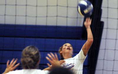 Coeur d’Alene High School volleyball player Natalie Stewart is a three-year starter. (Kathy Plonka / The Spokesman-Review)