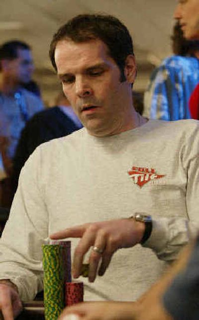 
Howard Lederer checks his chips during the World Series of Poker Monday at Binion's Horseshoe.  Howard Lederer checks his chips during the World Series of Poker Monday at Binion's Horseshoe.  
 (Associated PressAssociated Press / The Spokesman-Review)