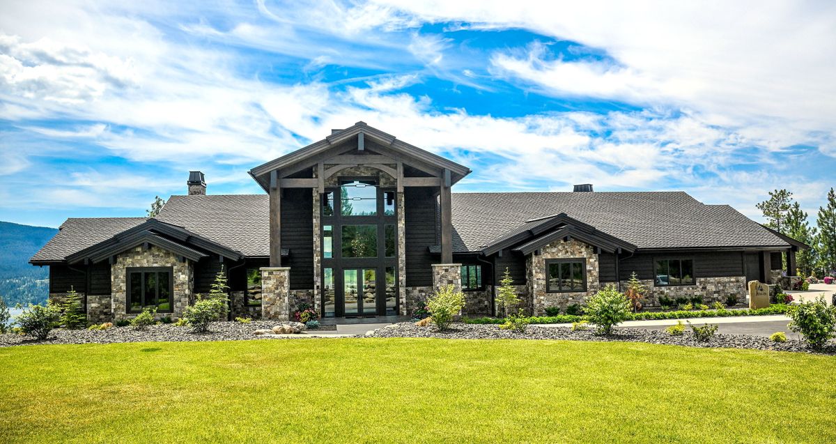 This $19.5 million home, photographed on June 24, in Coeur d’Alene is for sale. The house took three years to complete, said Eugene Winter, the founder of Gold Star Construction of Liberty Lake and the builder of Talis.  (Kathy Plonka/The Spokesman-Review)