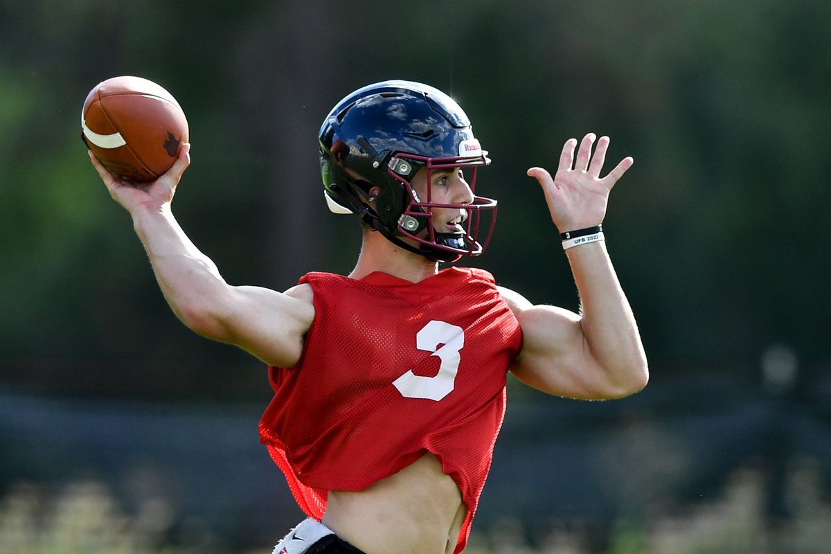 Whitworth quarterback Ryan Blair, a Mead High School product, completed 74 percent of his passes in 2022.  (Tyler Tjomsland/The Spokesman-Review)