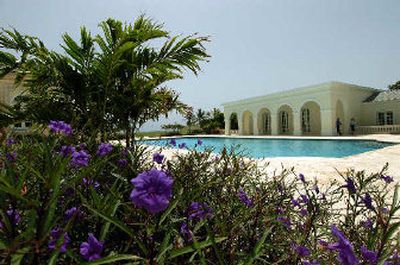 
A pool overlooks the ocean at Donald Trump's Maison l'Amitie in Palm Beach, Fla. Trump's property has all the big-time extras one might expect from the flashy real-estate mogul. 
 (Associated Press / The Spokesman-Review)