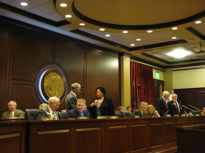 Senators and representatives gather for joint hearing Wednesday morning (Betsy Russell)
