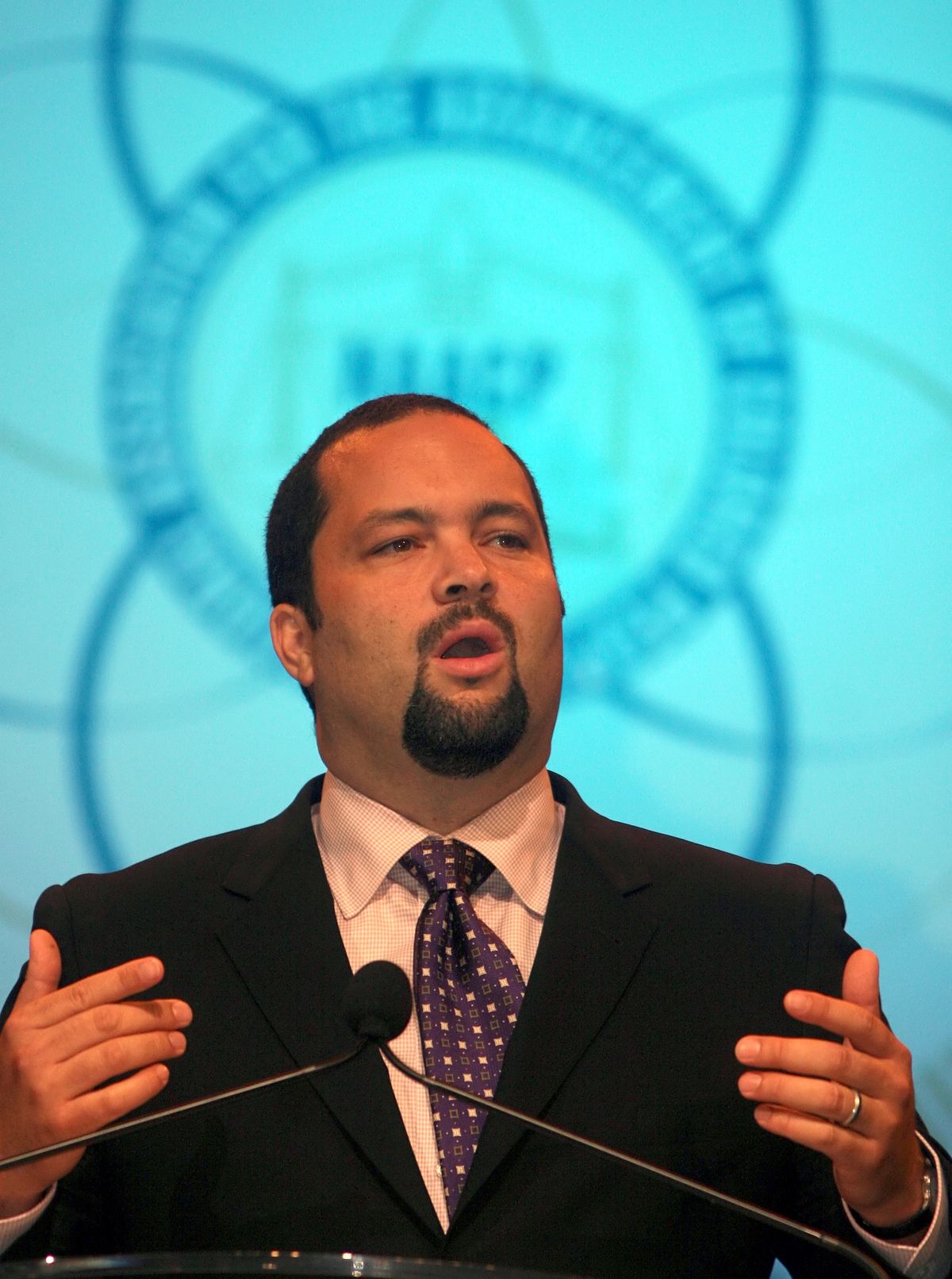 This 2008 file photo shows Benjamin Todd Jealous, president and CEO of the NAACP, speaking at the 99th NAACP Convention.Associated Press file photos (Associated Press file photos / The Spokesman-Review)