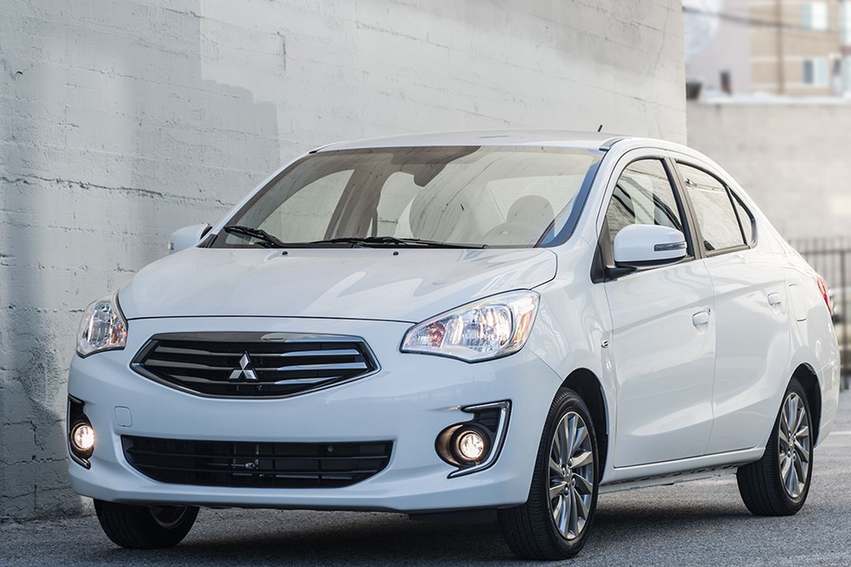 The all-new 2017 Mitsubishi Mirage G4 is one of the least expensive sedans available in the U.S. It’s the four-door version of the Mirage hatchback. (Mitsubishi)