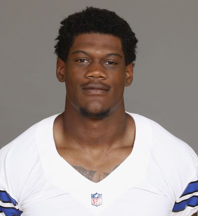 This  2016 photo shows Randy Gregory of the Dallas Cowboys NFL football team. Gregory has been suspended indefinitely for violating the NFL's substance-abuse policy, the fourth time the troubled player has been banned by the league. (Associated Press)