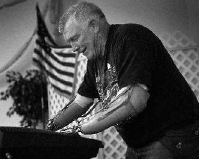
 A benefit for Bill Rasmussen, pictured in 2003 performing  at the Lake City Senior Center, is planned for Sunday from 1 to 7 p.m. at Lakeside Middle School in Plummer. 
 (FILE / The Spokesman-Review)