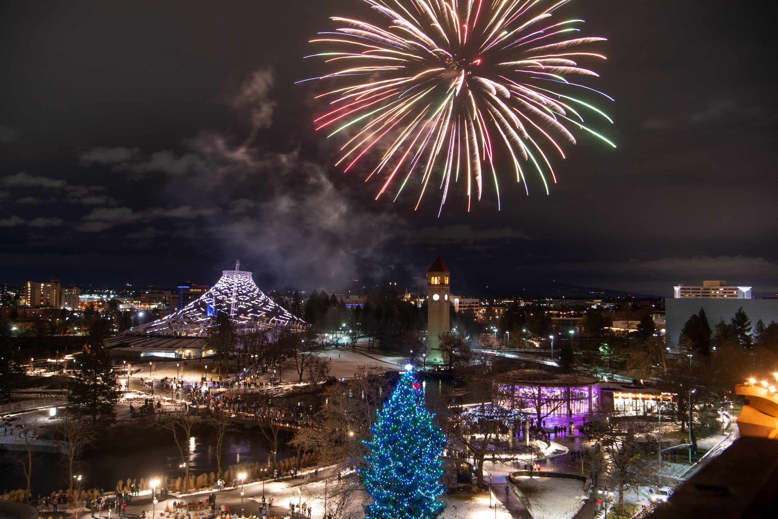 Four locations are set for simultaneous New Year's Eve fireworks The