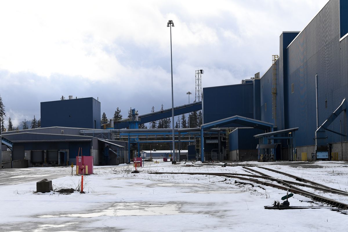 The Ponderay Newsprint Mill features rail access and substantial infrastructure seen during a tour of the closed facility on Thursday, December 17, 2020, in Usk, Wash.  (Tyler Tjomsland/THE SPOKESMAN-REVIEW)