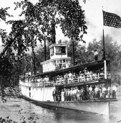 
The Georgie Oakes on the St. Joe River, circa 1905.
 (Photos courtesy of the Museum of North Idaho / The Spokesman-Review)