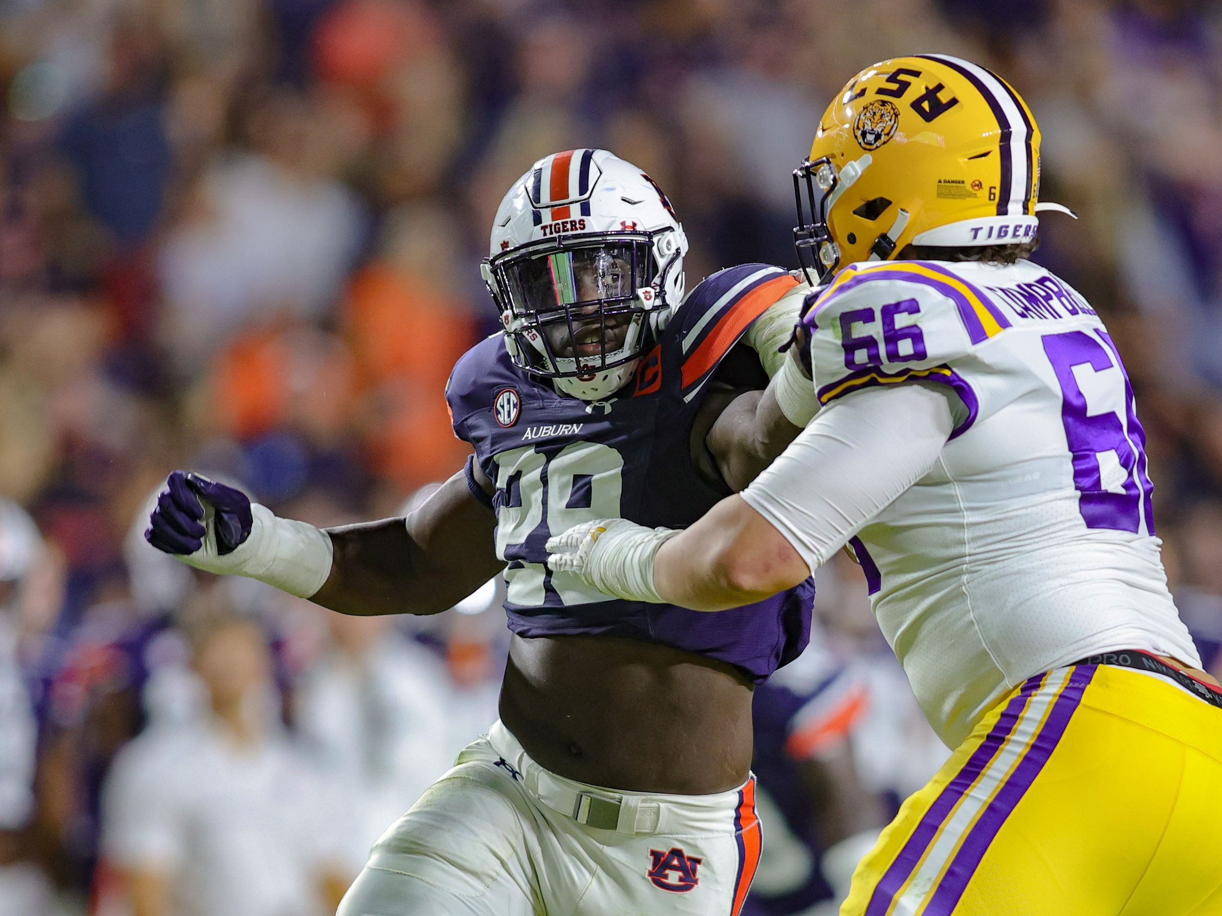 Seahawks select Auburn pass rusher Derick Hall in NFL draft