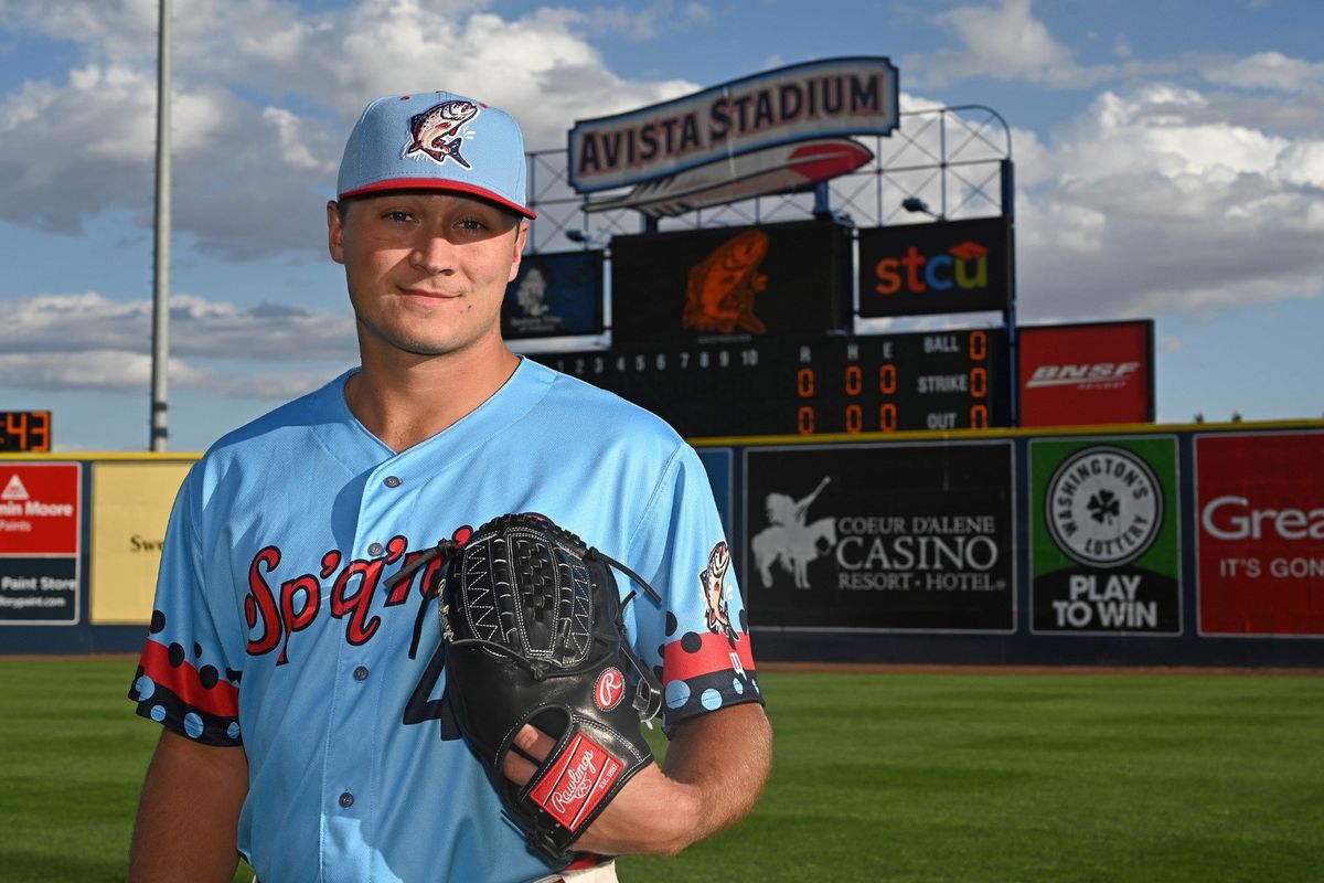Spokane Indians reliever Seth Halvorsen was assigned to the Northwest League last week and made two appearances on the road.  (James Snook/Spokane Indians)