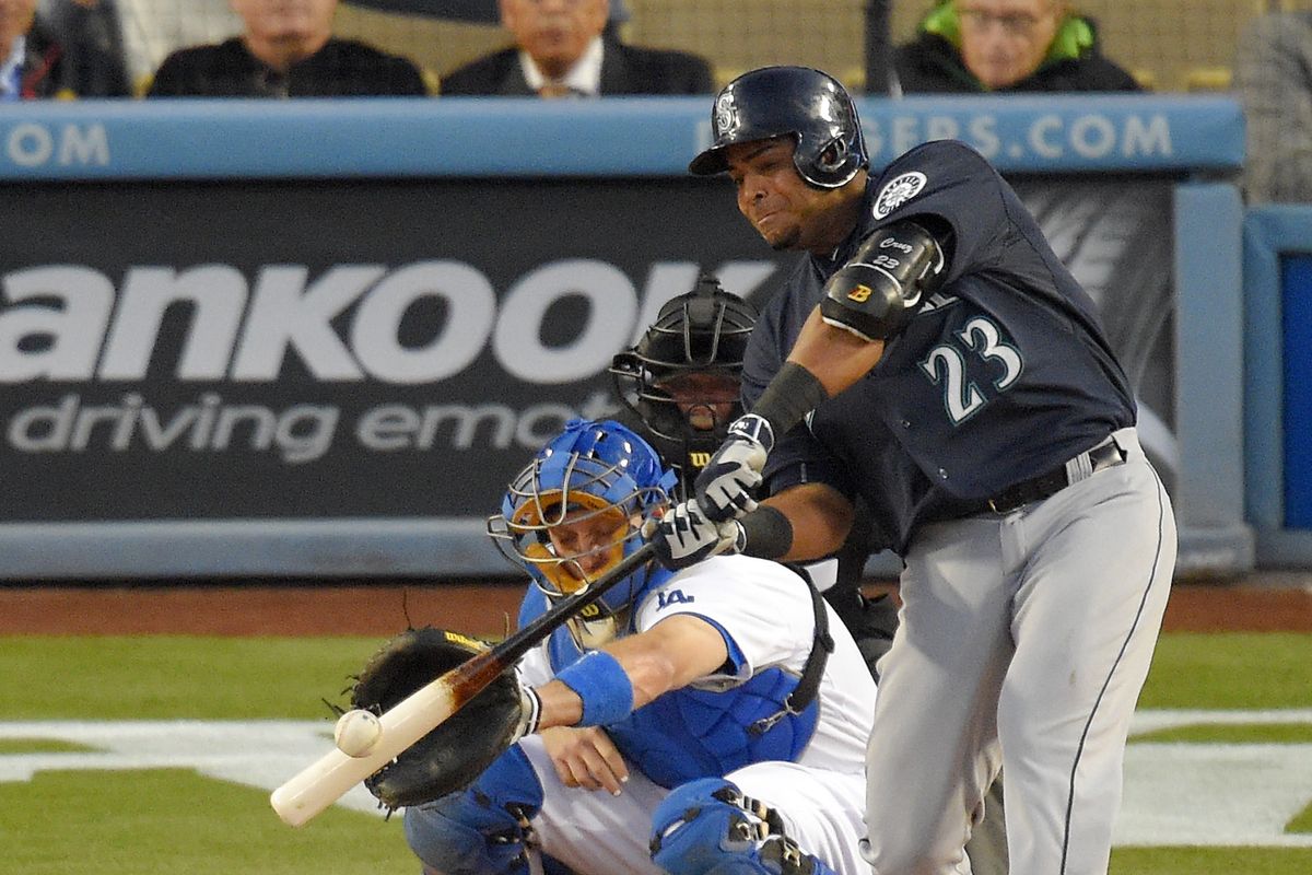 Nelson Cruz delivers his fourth home run in three games, a two-run shot in the first inning, but Mariners squandered lead in 6-5, 10-inning loss. (Associated Press)