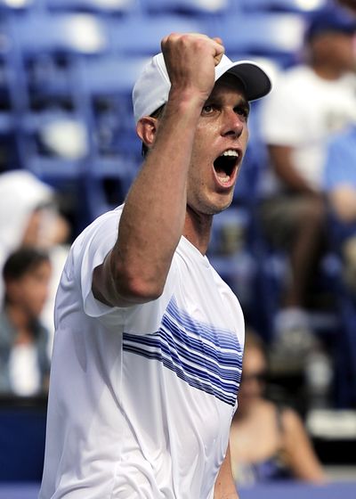 Sam Querrey defeated Andy Murray in the Farmers Classic final.  (Associated Press)