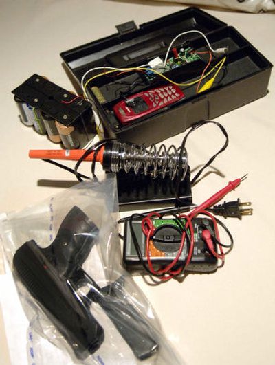 
Items seized by police were on display during a Saturday press conference in Toronto. 
 (Associated Press / The Spokesman-Review)