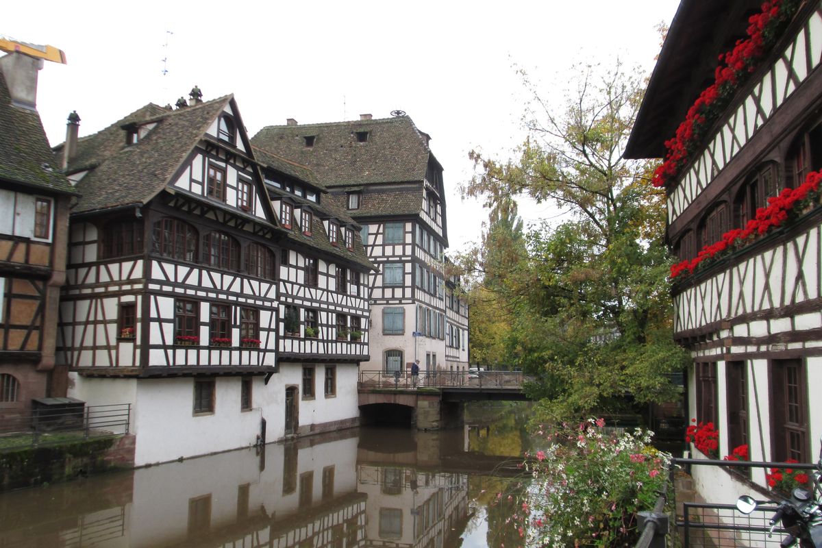 Above: The scenic Le Petite France neighborhood in Strasbourg, France, is filled with half-timbered houses, bridges over canals and cobblestone roads.