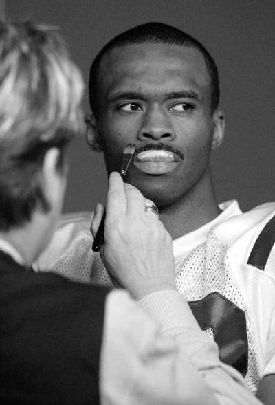 
In this handout image released by the Milk Processors of America Indianapolis Colts wide receiver Marvin Harrison sports the famous milk moustache for the 