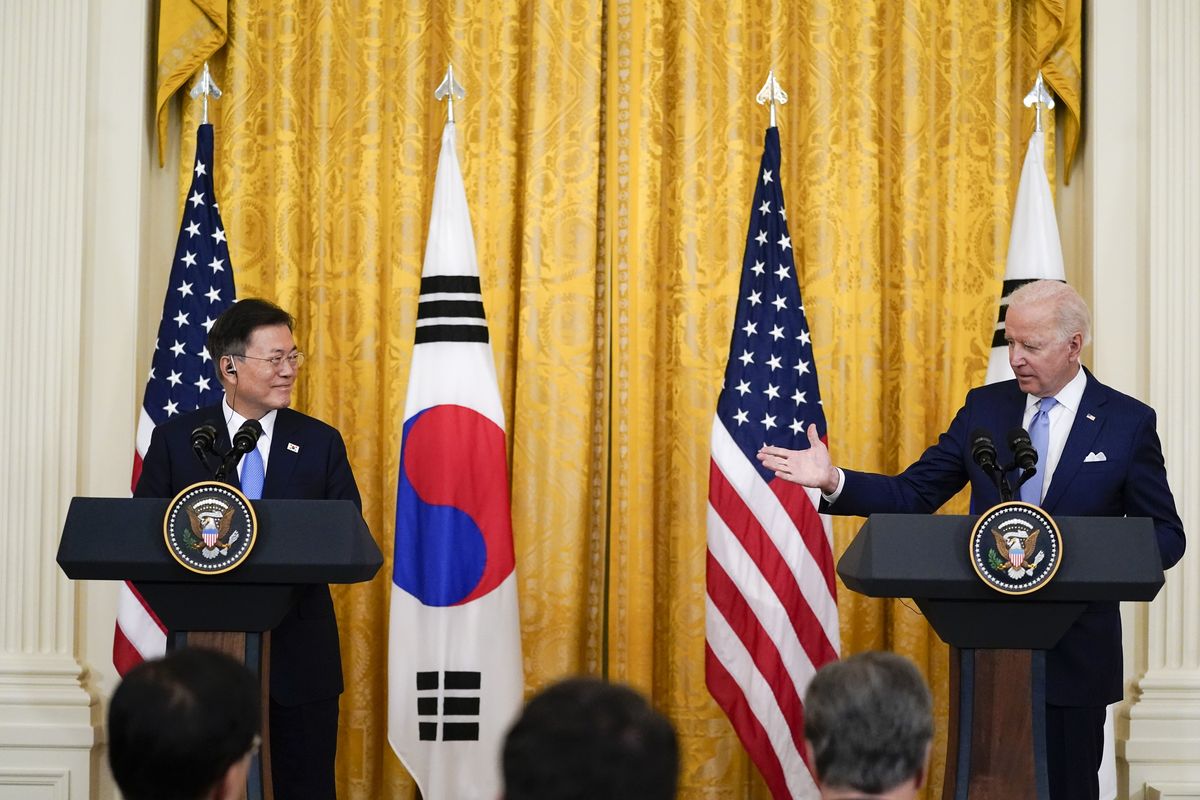 Joe Biden, South Korea's Jae-in Moon 'deeply concerned' about N. Korea ...