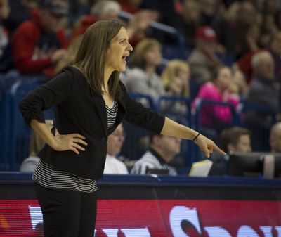 GU’s Lisa Fortier shared WCC coach of the year award, but should have won it outright. (Colin Mulvany)