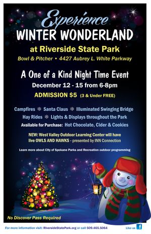 Winter Wonderland events planned at Riverside State Park.