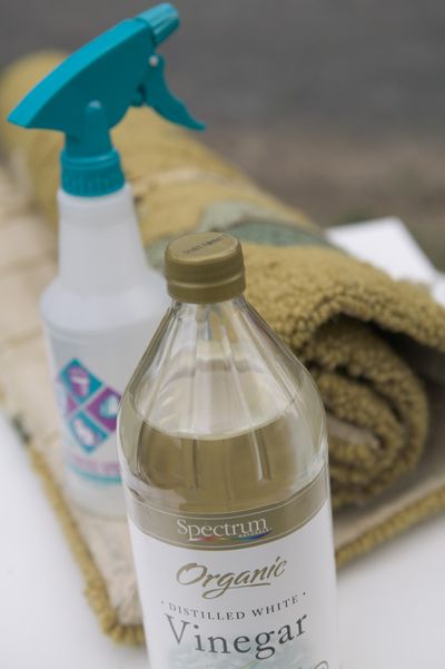 Vinegar kills germs, ousts odors and removes residues leftover from chemical cleaners -- and it brightens carpets beautifully. (Maryjane Butters / United Feature Syndicate)