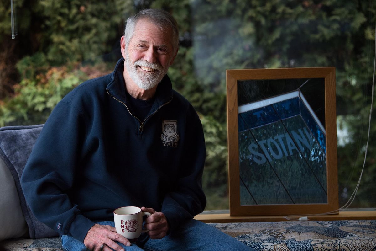 Local author Chris Crutcher poses for a photo this year at his home in Spokane. (Tyler Tjomsland / The Spokesman-Review)