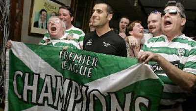 
Indy 500 champ Dario Franchitti, center, almost left racing after last season. 
 (Associated Press / The Spokesman-Review)